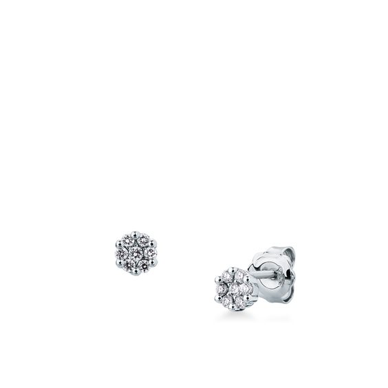 Boucles d'oreilles Mirco Visconti Femme in Or blanc AB557/10 - AB557/10